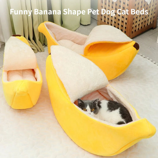 Banana shaped cat basket - 4petslovers