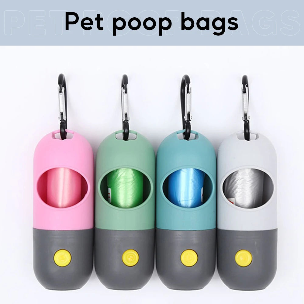 Led Light Dog Poop Bags Dispenser - 4petslovers