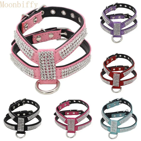 Adjustable Collar with Rhinestones - 4petslovers