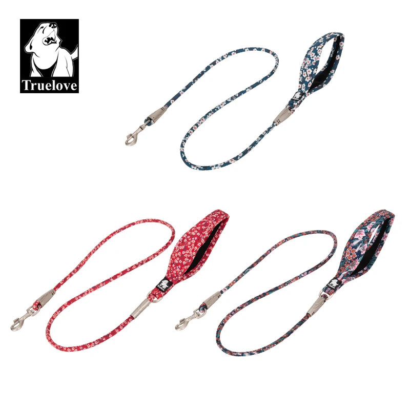 TrueLove Cotton Floral Dog Leash