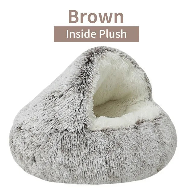 Warm Long Plush Pet Bed - 4petslovers