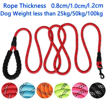 Pet Reflective Silk Traction Rope - 4petslovers