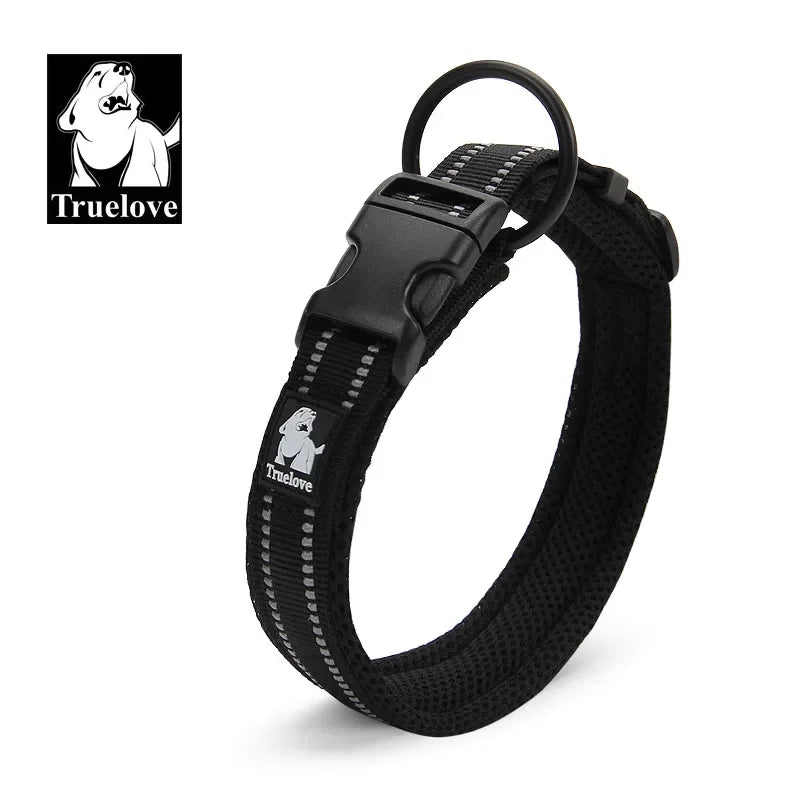 Truelove Adjustable Mesh Padded Pet Dog Collar - 4petslovers