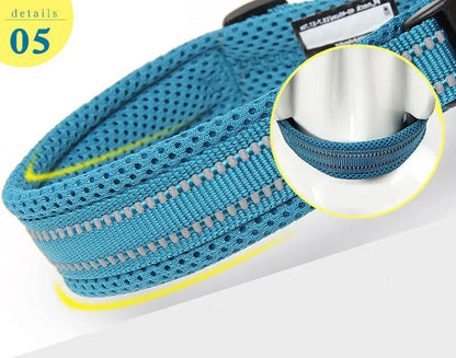 Truelove Adjustable Mesh Padded Pet Dog Collar - 4petslovers