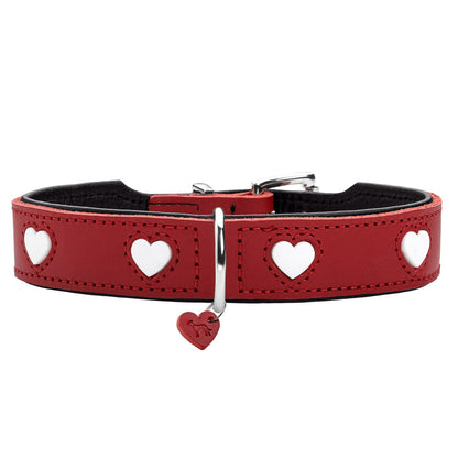 Dog collar Hunter Love M 41-49 cm Red-0