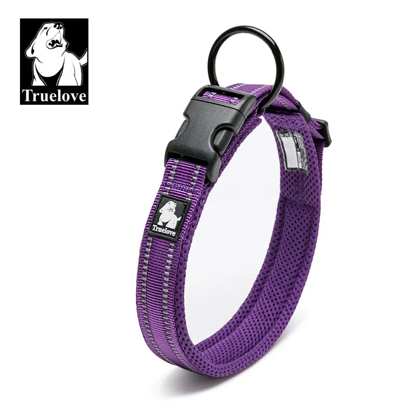 Truelove Adjustable Mesh Padded Pet Dog Collar - 4petslovers