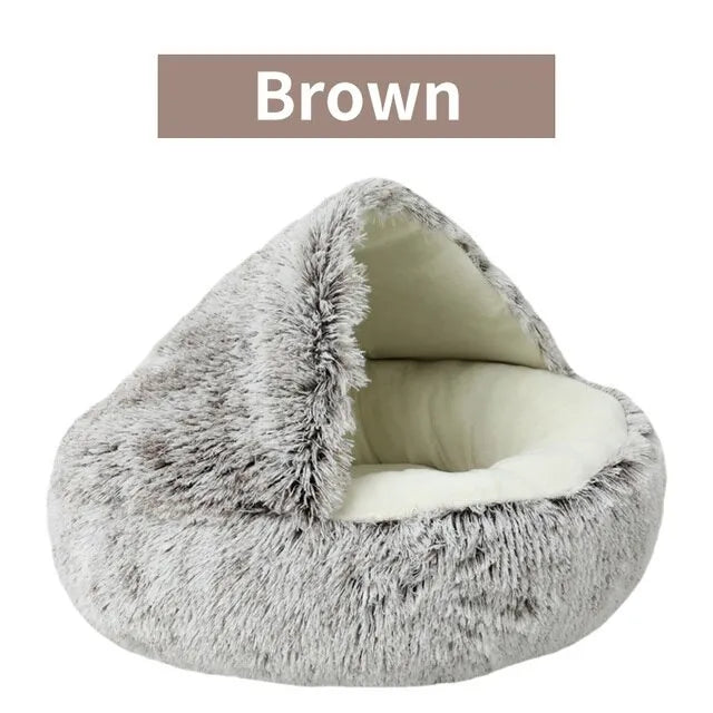 Warm Long Plush Pet Bed - 4petslovers