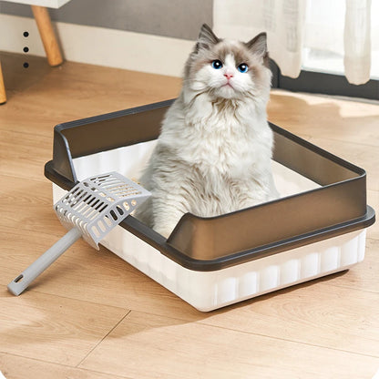 Semi-Enclosed Large-Capacity Litter Box - 4petslovers