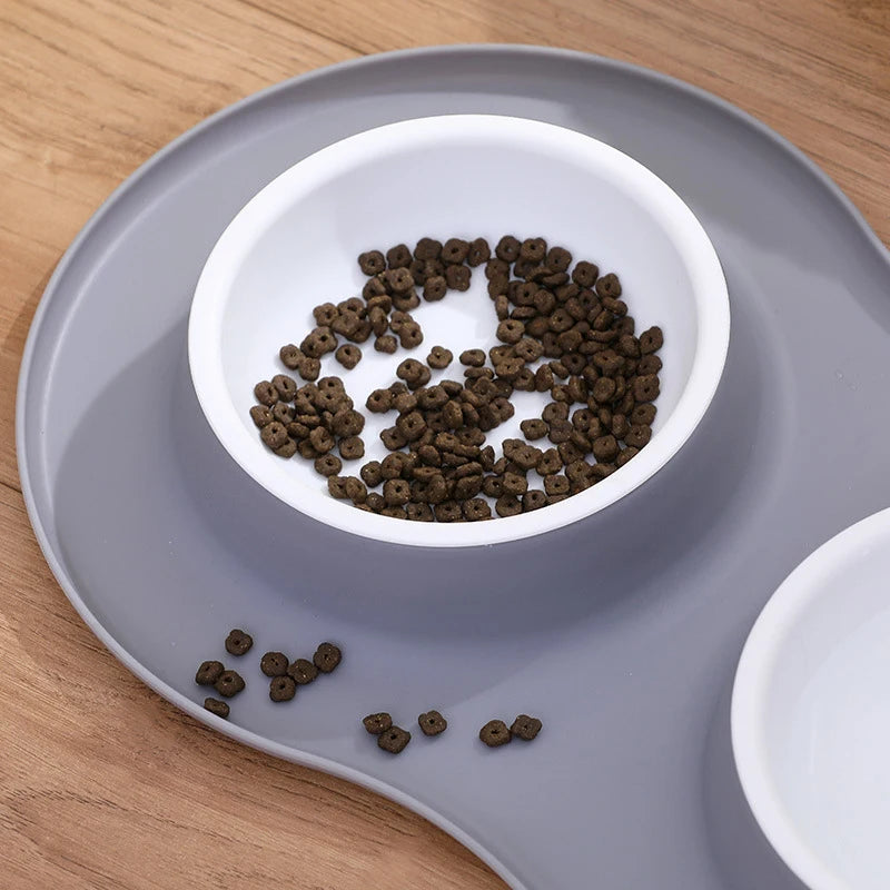 Anti-splash Double Food Bowls - 4petslovers