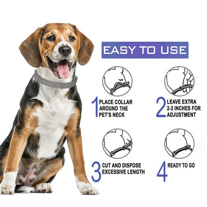 Adjustable Anti-Flea and Tick Pet Collar - 4petslovers