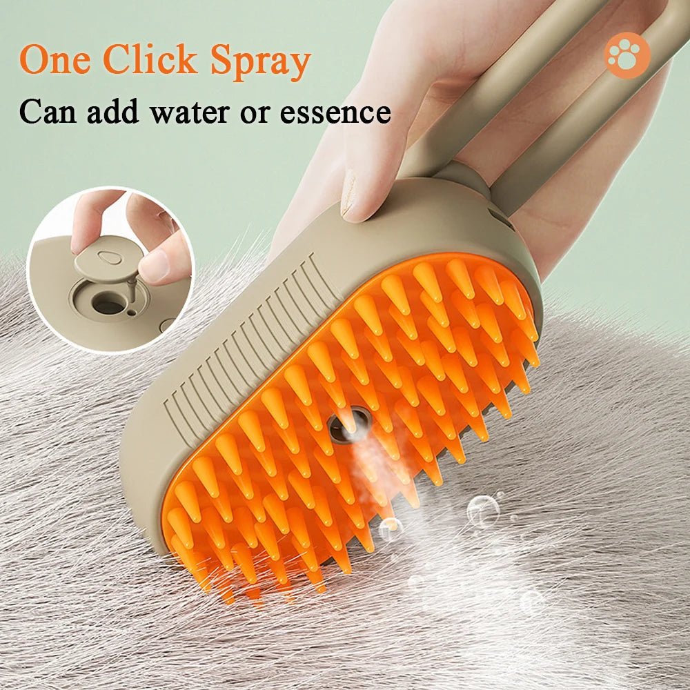 Steamy Cat Brush 3 in 1 - 4petslovers