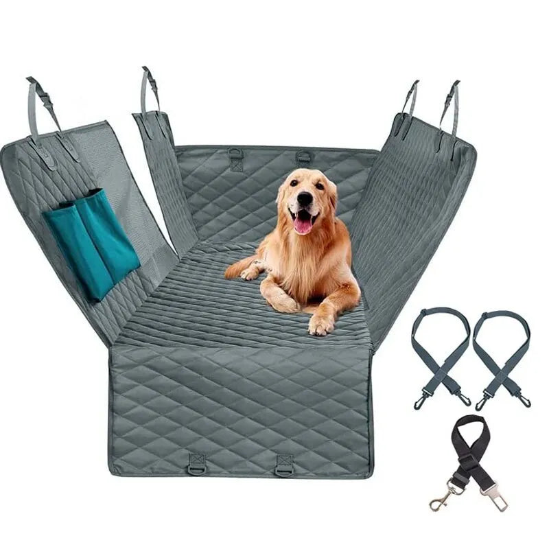 Double Zip Car Pet Seat Cover - 4petslovers