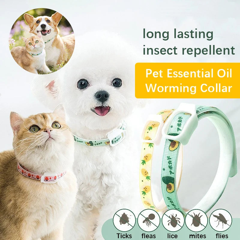 Pet Essential Oil Wormer Collar - 4petslovers