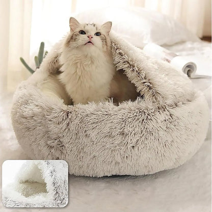 Warm Long Plush Pet Bed - 4petslovers