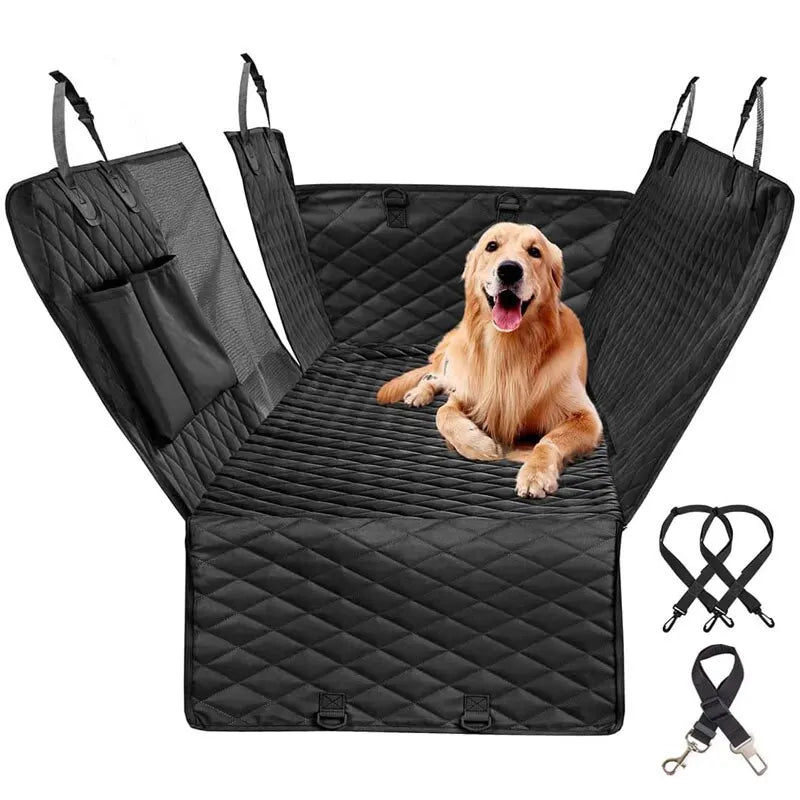 Double Zip Car Pet Seat Cover - 4petslovers