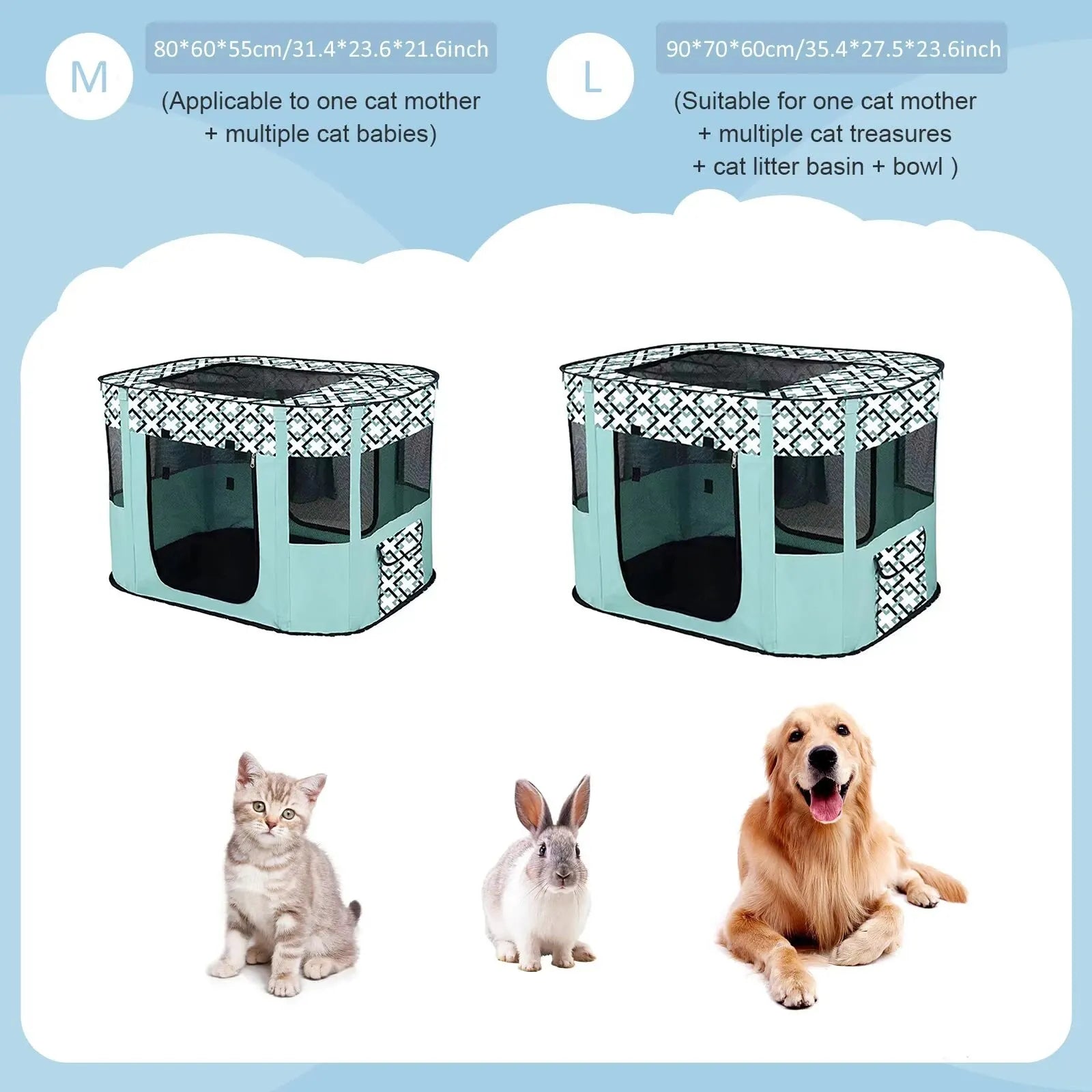 Portable Pet Playpen - 4petslovers