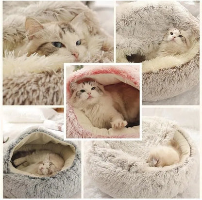 Warm Long Plush Pet Bed - 4petslovers