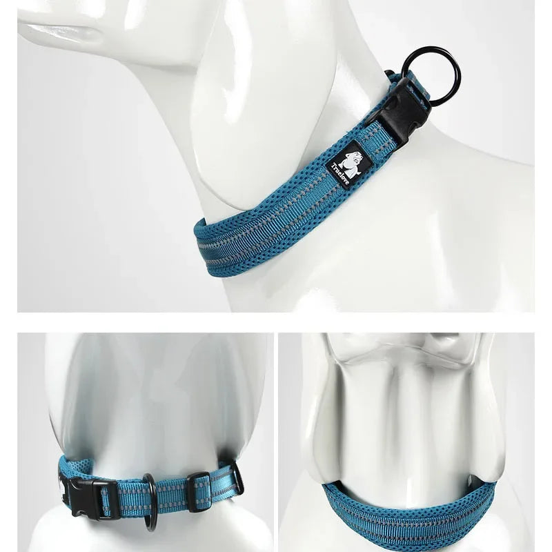 Truelove Adjustable Mesh Padded Pet Dog Collar - 4petslovers