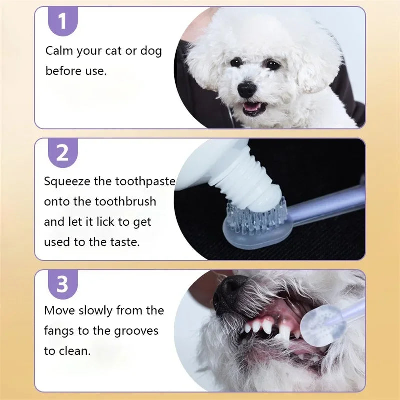 3pcs/set Pet Toothbrush - 4petslovers