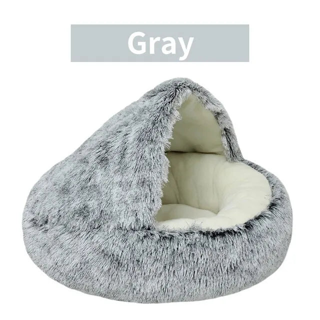 Warm Long Plush Pet Bed - 4petslovers