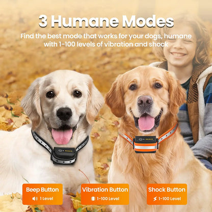 ROJECO 1000m Electric Dog Training Collar Anti-Barking - 4petslovers