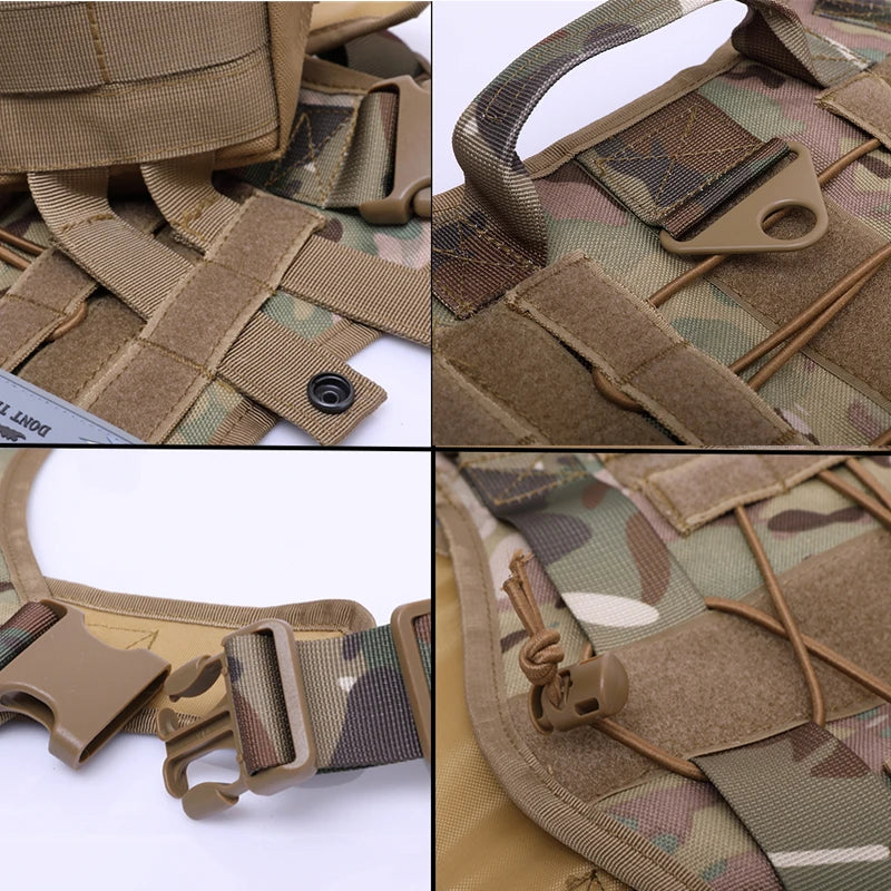 K9 Dog Tactical Military Vest - 4petslovers