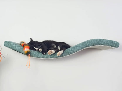 Cat Shelf - Playful Curve Left