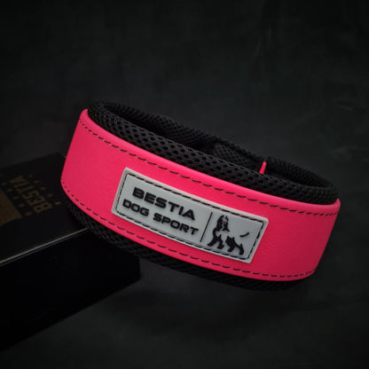 BESTIA DOG SPORT COLLAR NEON PINK-1