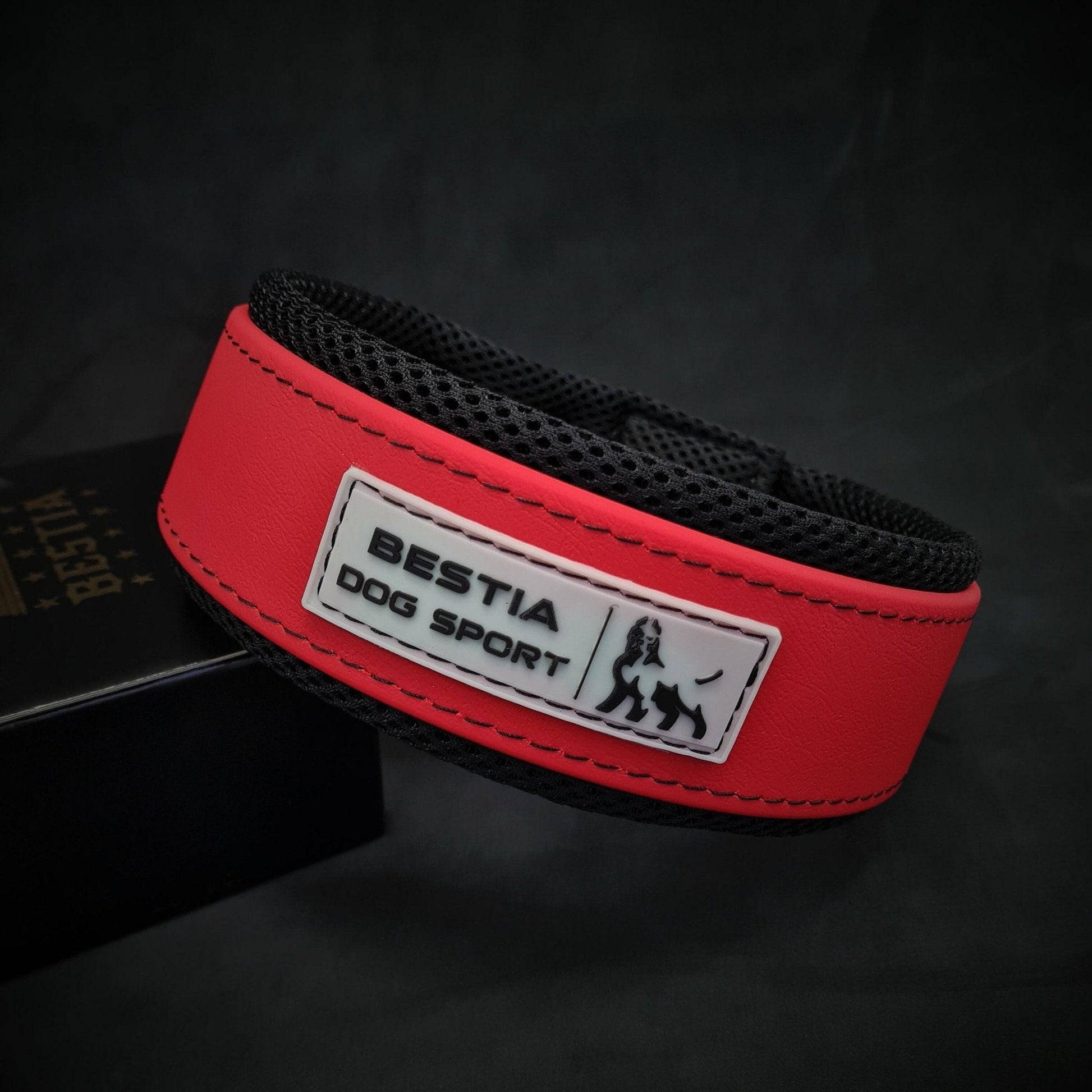 BESTIA DOG SPORT COLLAR RED-1