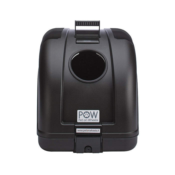 POW ALL BLACK / BLACK INSERTS pet carrier for motorcycles, scooters, or bicycles by Pet on Wheels.