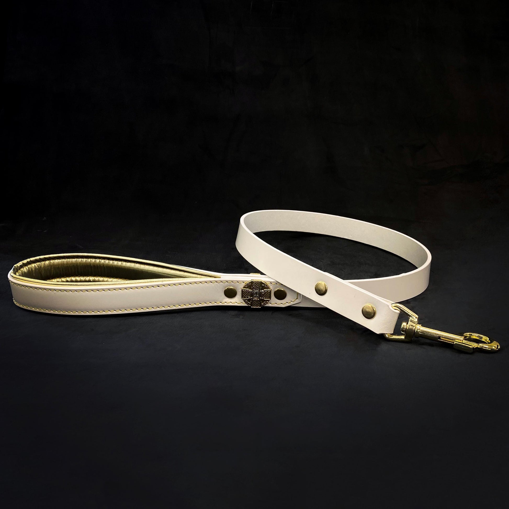 Maximus Gold Leash 1 inch wide-1