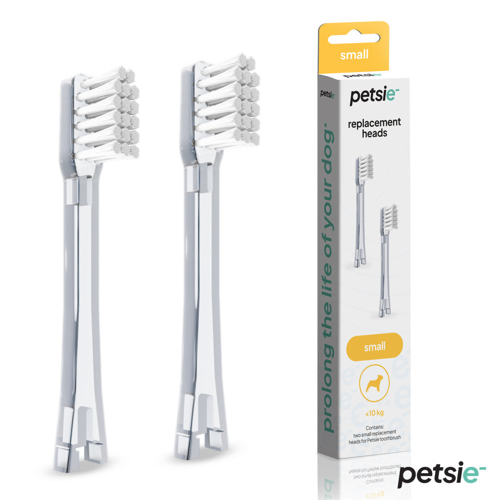 2 replacement heads for Petsie dog toothbrush (size S up to 10kg)-0