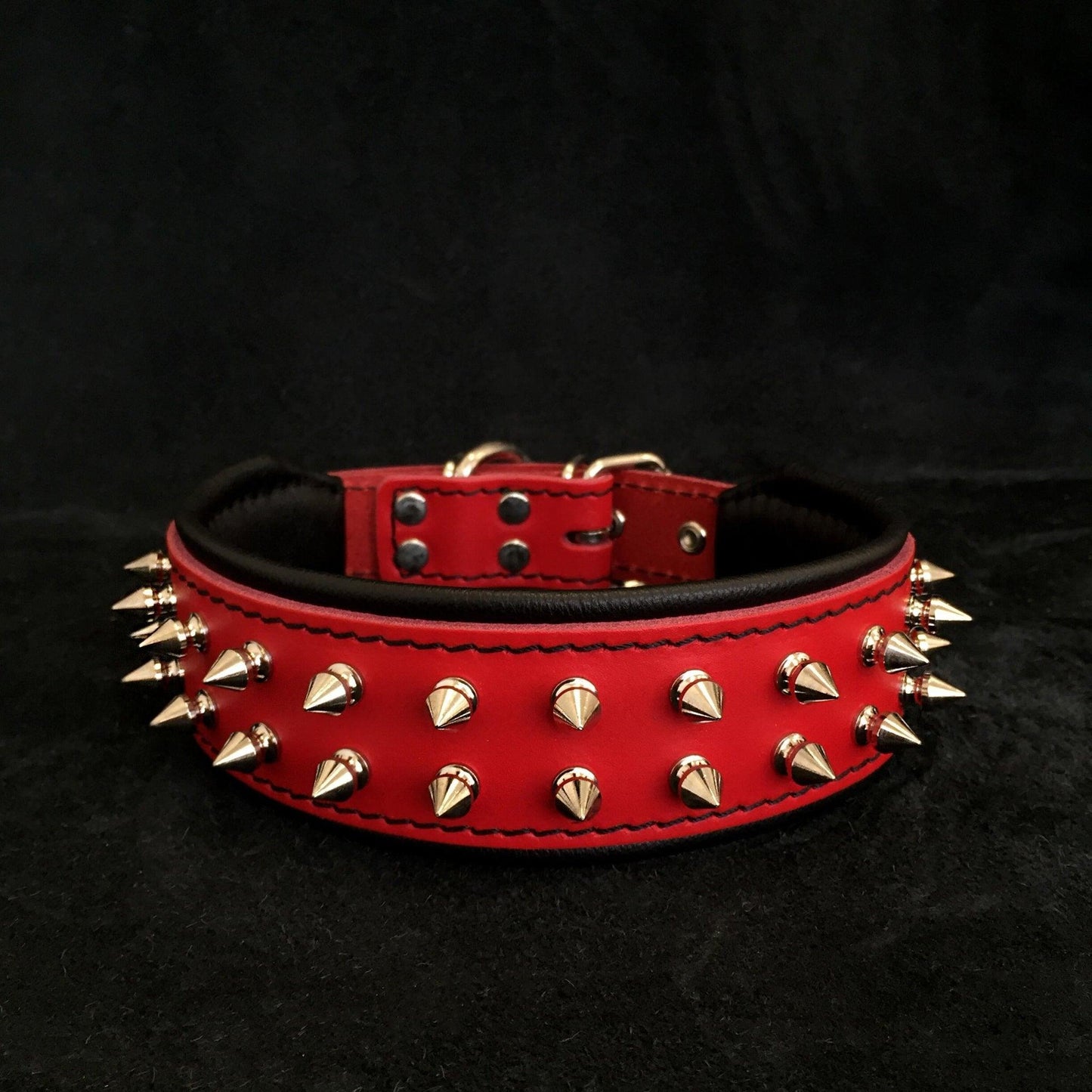 Red "Frenchie" collar-0