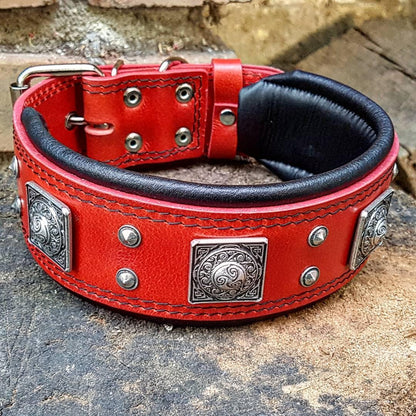 The "Eros" collar 2.5 inch wide RED-1