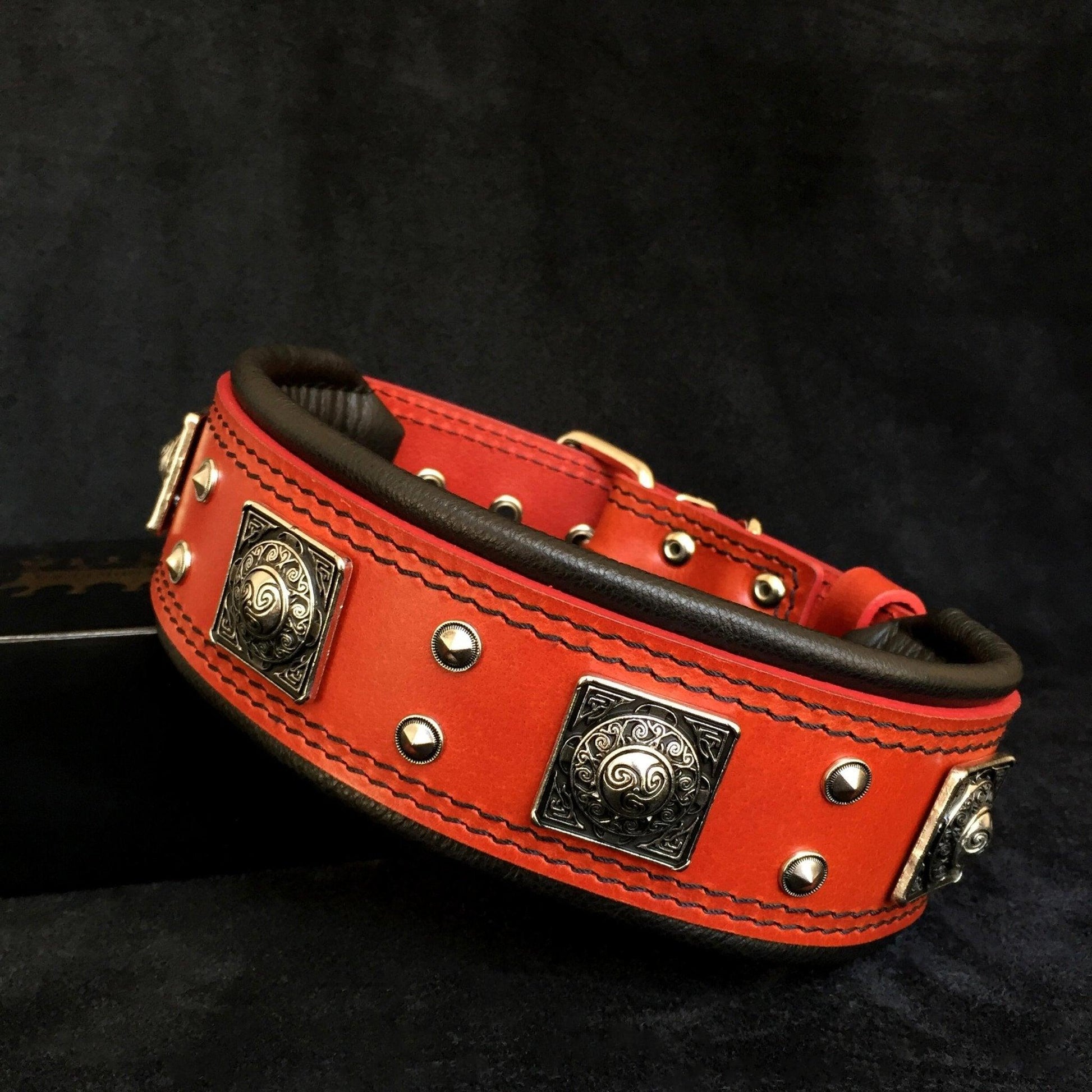 The "Eros" collar 2.5 inch wide RED-0