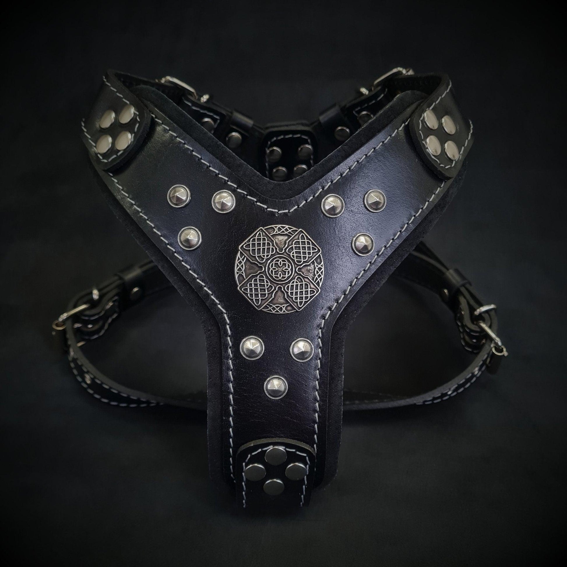 The ''Maximus'' harness black & silver Small to Medium Size-0